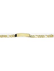 7mm 14k Hand Made Link ID Bracelet 8"
