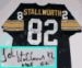 John Stallworth Autographed Pittsburgh Steelers Throwback Black Jersey