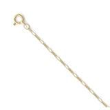 14K Gold Filled Figaro Chain Necklace 16, 18, 20, and 24-inch Lengths - Made in the USA
