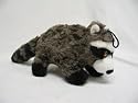 Patchwork Pet 01017 Black Plush Swirl Raccoon 8 Inch