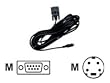 Optoma - Serial cable - DB-9 (M) - 4 pin mini-DIN (M) - 16.4 ft