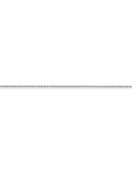 14k White Gold 16in 1.3mm Heavy-Baby Rope Necklace Chain. Metal Wt- 1.98g