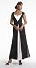 Apparel : CAP-SLEEVE TWO-TONE DRESS