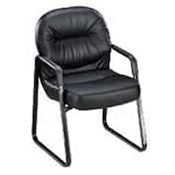 2090 Pillow Soft Series Guest Arm Chair, Iron Gray/Black Sled Base (HON2093BP19T) Category: Guest and Side Chairs