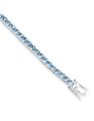 Sterling Silver Blue Topaz Bracelet