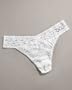 Hanky Panky Low Rise "I Do" Bridal Thong White