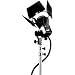 Lowel L-Light Mid-L Kit, 3-Light 900w Lighting Outfit with Molded Polyethylene Case.