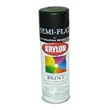 Krylon Spray Paint, Satin Black 12 oz