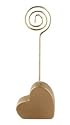 Gold Heart Placecard Holders - Set of 12