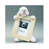 Bichon Frise Dog 2.5 x 3.5-inch Handpainted Picture Frame