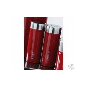 Premier Housewares Salt and Pepper Set, Red Enamel