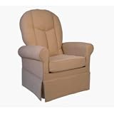 Demare Gliders 2059-0-6911 Glider Rocker Style: 2059 360-degree swivel & fully adjustble recline (Push-Back) Fabric: Boucle Camel