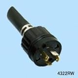 アメリカン電機 4322RW ｾｯﾁ3P(ｷｭｳ4P)30A ﾋｯｶｹ ﾎﾞｳｽｲﾌﾟﾗｸﾞ