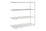 54'H Nexel Chrome Wire Shelving Add-On - 36'W X 14'D