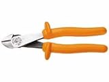 Klein D2000 48 INS 8 Inch Insulated High Leverage Diagonal Cutting Pliers Angled Head 21107G2H8CL. SL160 Klein D2000 48 INS 8 Inch Insulated High Leverage Diagonal Cutting Pliers Angled Head