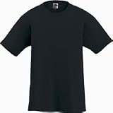 Fruit of the Loom - BEST Heavyweight 50/50 Tee, Black, M