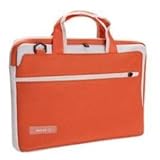 Techair TAZHA005 Asymmetric Sleeve for 15.6 inch Laptop/Netbook - Orange/White
