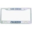 San Diego Chargers Chrome License Plate Frames - Set of 2