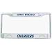 San Diego Chargers Chrome License Plate Frames - Set of 2