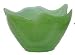 Colorful Recycled Art Glass Lime Green Bowl 11.5