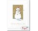 Kitchen & Housewares : Snowman with Stars Boxed Holiday Christmas Cards