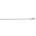 14k White 2.2mm Solid Fancy Link Chain Necklace - 16 Inch