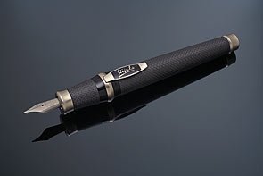 Stipula Carbon T Davinci Fountain Pen (Red Medium)