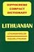 Lithuanian-English English Lithuanian (Compact Dictionary Series) by  ISBN 0781805368