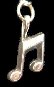 Click here to buy .925 Sterling Silver Musical Note Charm.