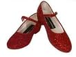 CHILD Dorothys Ruby Slippers Red Glitter Shoe for Children