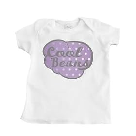 Cool Beans Design Girl's Infant T-Shirt (White)