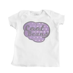 Cool Beans Design Girl's Infant T-Shirt (White) - 18 Months