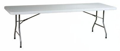 Office Star BT08Q Resin MultiPurpose Folding Table, Powder Coated