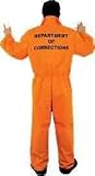 PLUS SIZE Department of Corrections Prisoner Costume Jumpsuit