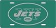 New York Jets Laser Cut Green License Plate - SET OF 6 - Sports Merchandise