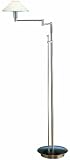 Holtkoetter Halogen Swing arm Floor Lamp Satin Nickel