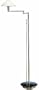Holtkoetter Halogen Swing-Arm Floor Lamp, Satin Nickel