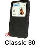 Elekratek Ipod Classic 80GB Black Silicone Skin Case Holder Cover [ KCO_ICLAS80 ] v2