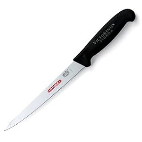 Victorinox Cutlery 7-Inch Fillet Knife, Small Black Poly Handle