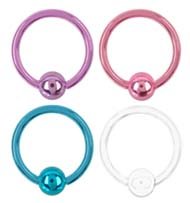 4 piece lot Neon Pink, Lt Purple, Aqua, White 