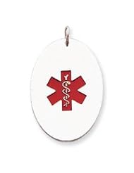 Sterling Silver Medical Jewelry Pendant