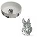 Scottish Terrier Paw Print Bowl, Porcelain by Rosalinde (7' x 2.5' deep)