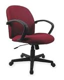 Dakota Designs 2UMU6 Midback Tilter Chair, Fabric, Burgndy