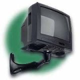 Black Cable Hiding Large TV Wall Mount