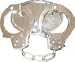 Mens Working Handcuff Metal Belt Buckle with Key