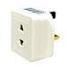 1A Shaver Adapter ~ UK Mains Plug (3-Pin) to 2-Pin Socket Adapter ~ Shaver ~ Toothbrush ~ Charger ~ Travel ~ Fused 1 AMP ~ Universal