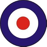 Mod Ska Target (Red White And Blue) - 1" Button / Pin