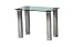 Glass Square Jeg Side Table 330 high 525 x 525 clear Image