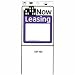 3 each: Hy-Ko Now Leasing Sign With Frame (SSP-403)