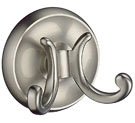 Villa Collection Double Towel Hook - Brushed Nickel